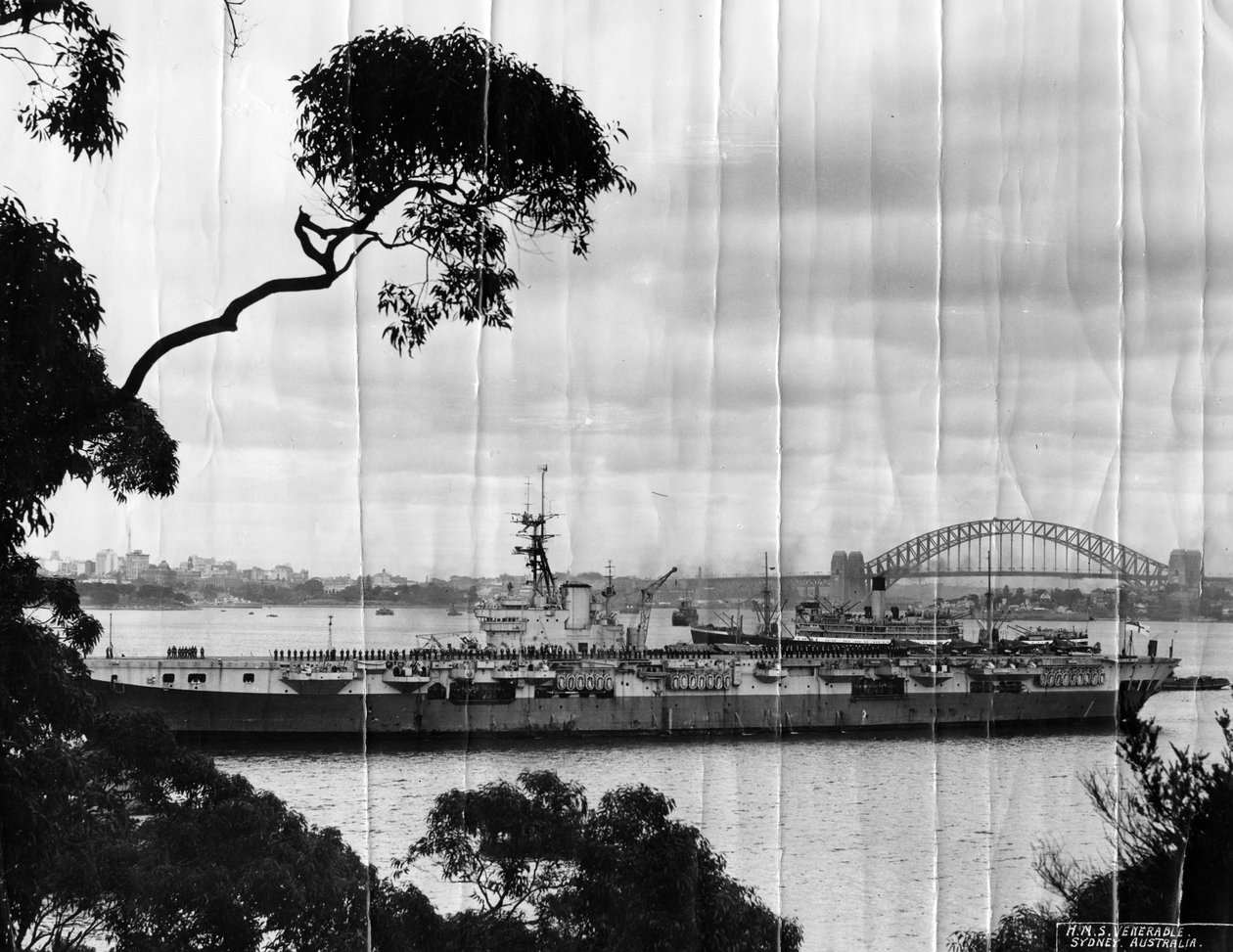 Brit HMS Venerable repülőgép-hordozó, Sydney, Ausztrália, 1946 alkotó: Unbekannt