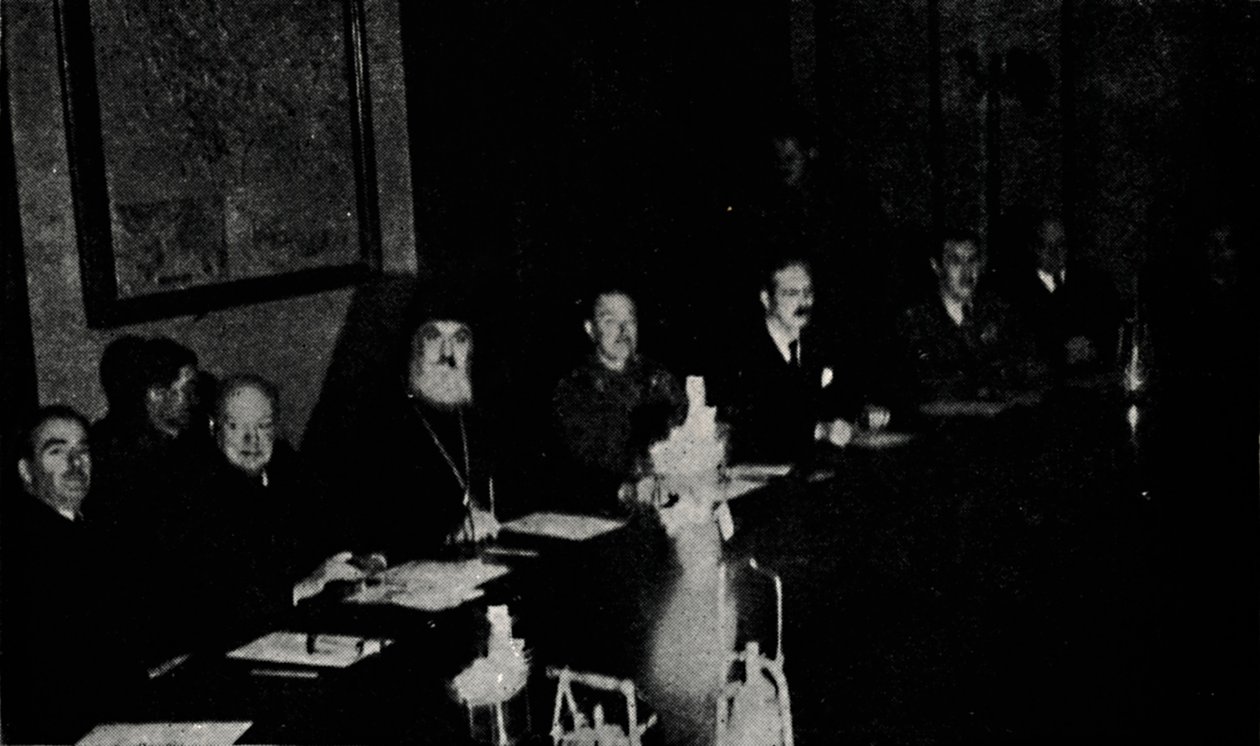Brit és görög miniszterek tanácskoznak Athénban, 1944, 1945 karácsonyán. alkotó: Unbekannt