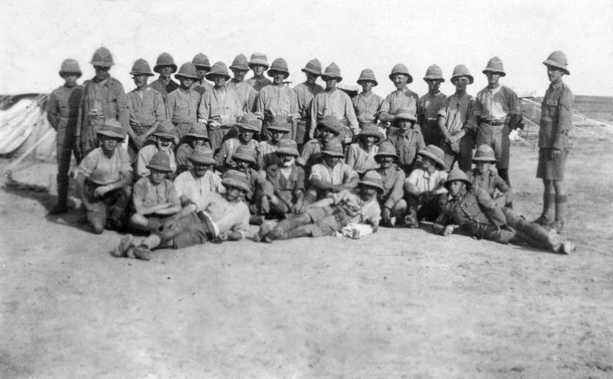 A brit hadsereg C csoportjának különítménye, Mezopotámia, I. világháború, 1918 alkotó: Unbekannt