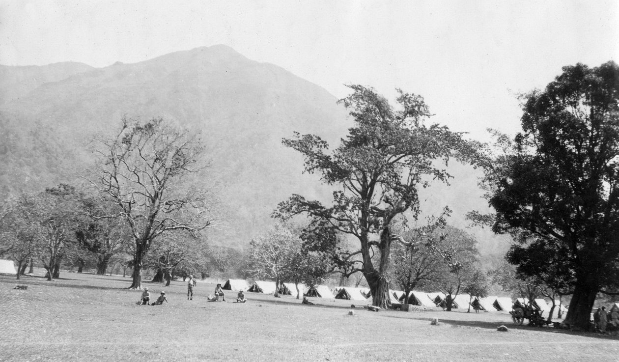 Brit hadsereg táborhelye, Kalsi, India, 1917 alkotó: Unbekannt
