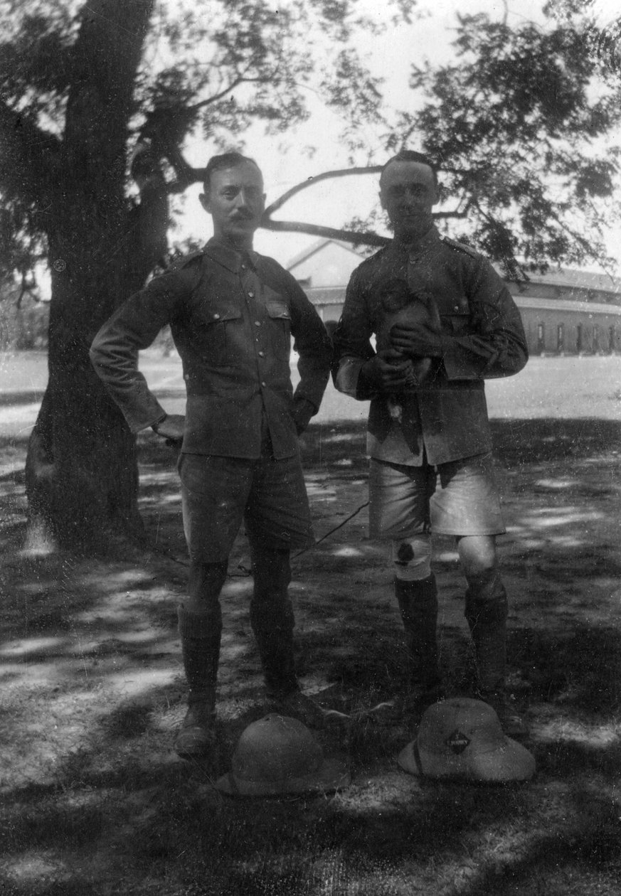 Brit katonák, Muttra, India, 1917 alkotó: Unbekannt