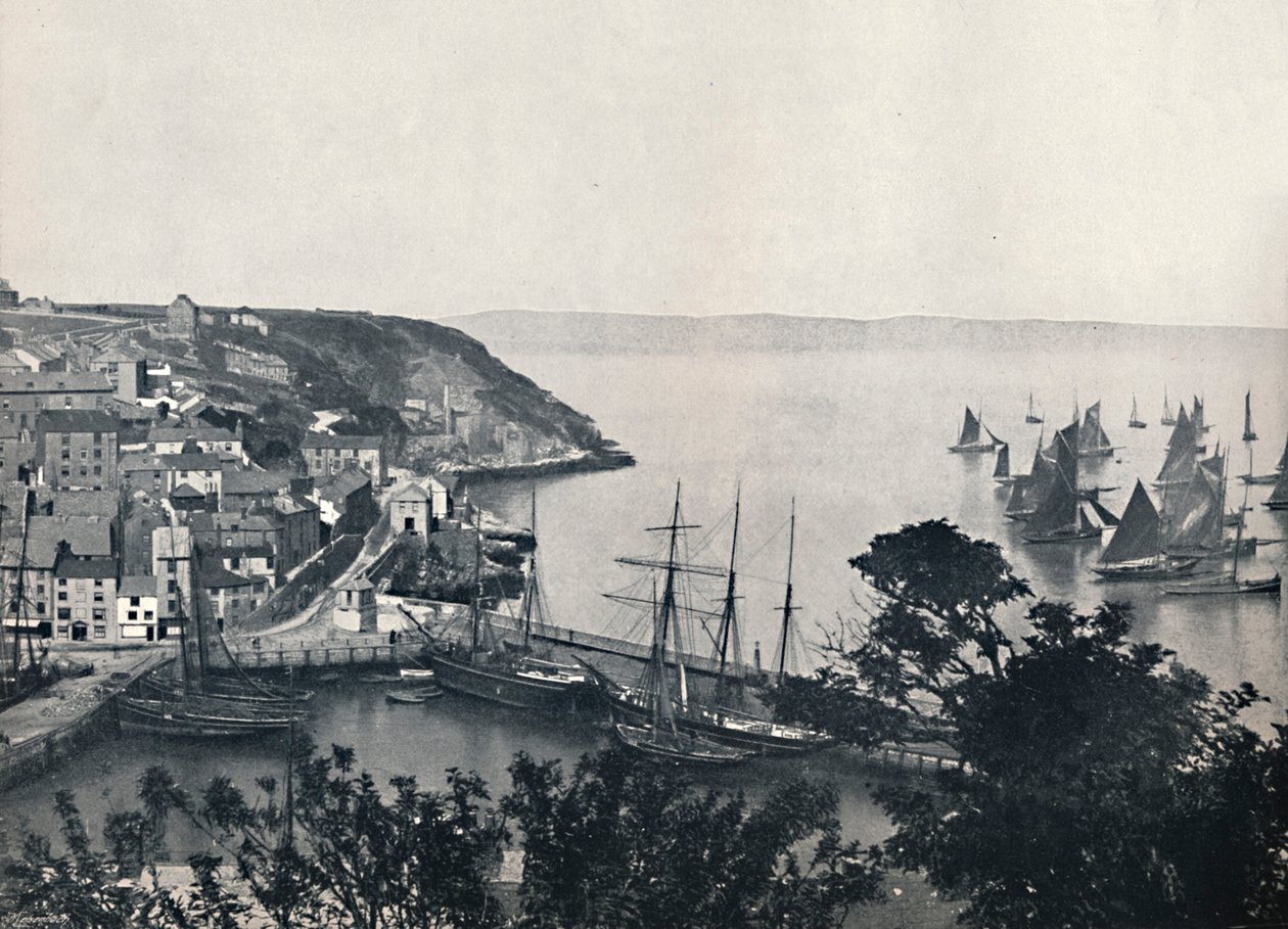 Brixham – Alsóváros, a halászflotta bemutatása, 1895 alkotó: Unbekannt