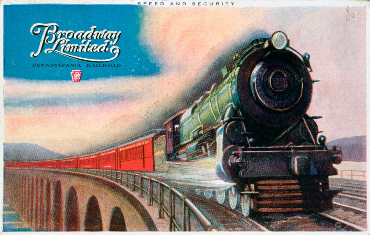 Broadway Limited, Pennsylvania Railroad, 1927 alkotó: Unbekannt
