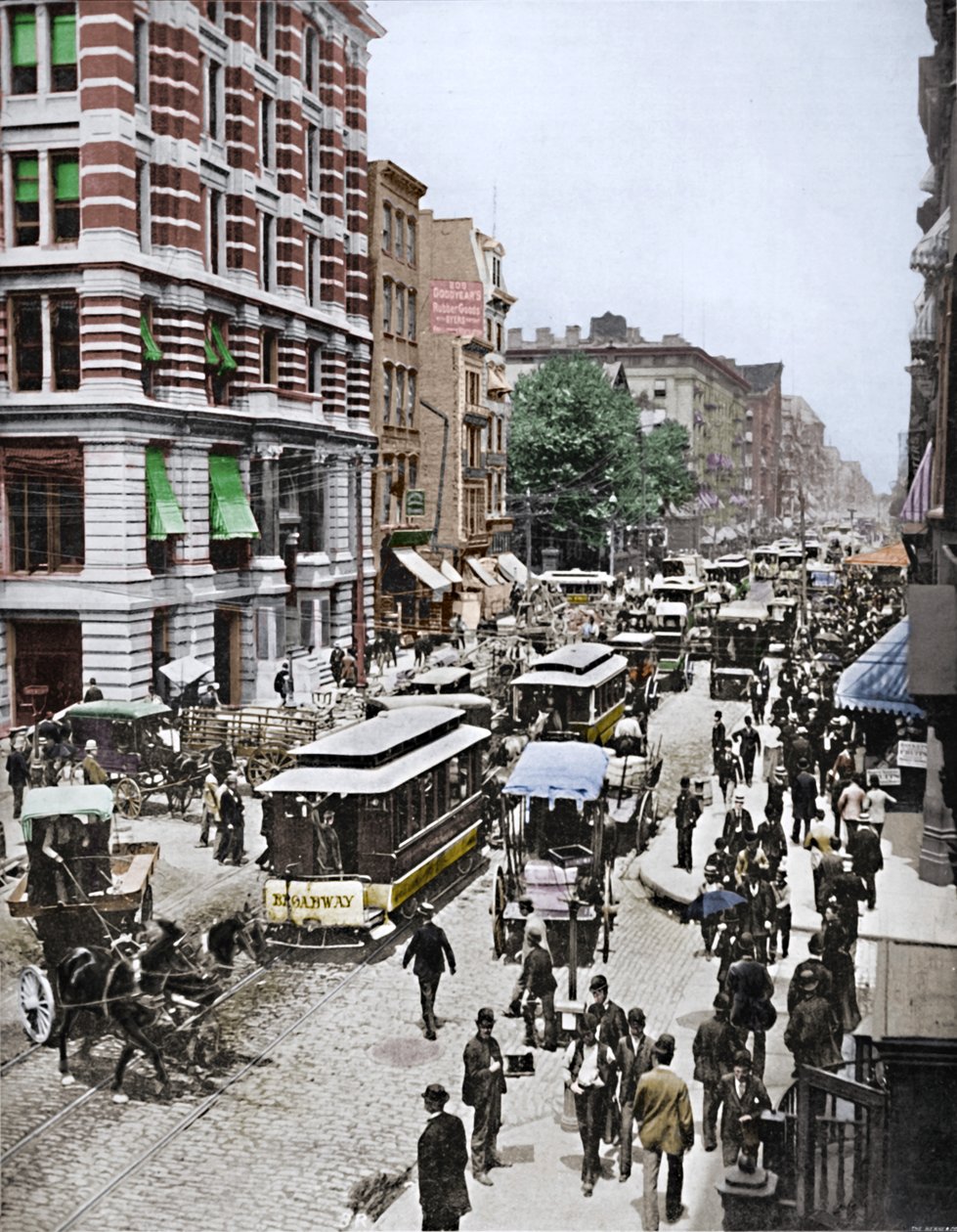 Broadway, New York, 19. század alkotó: Unbekannt
