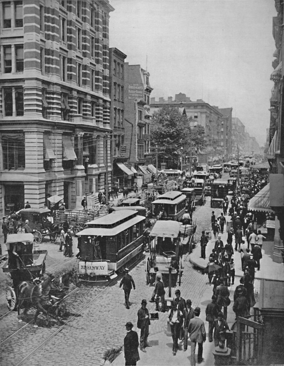 Broadway, New York, 19. század alkotó: Unbekannt