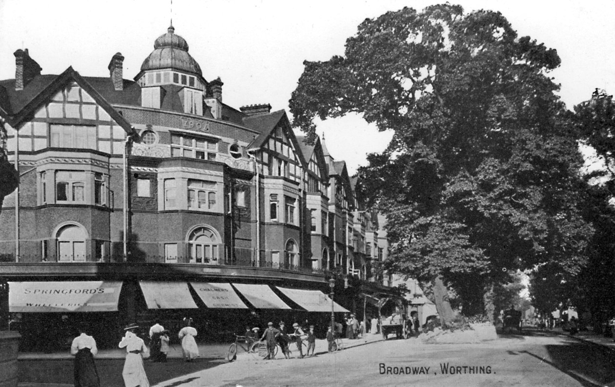 Broadway, Worthing, West Sussex, 1900-1920-as évek alkotó: Unbekannt