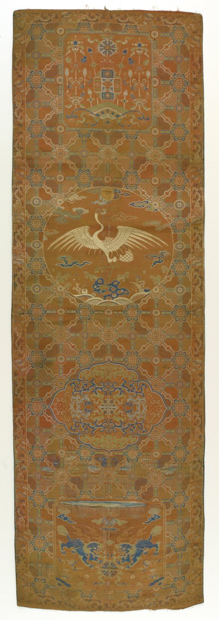 Brokát panel, Qing-dinasztia, 18. század. alkotó: Unbekannt