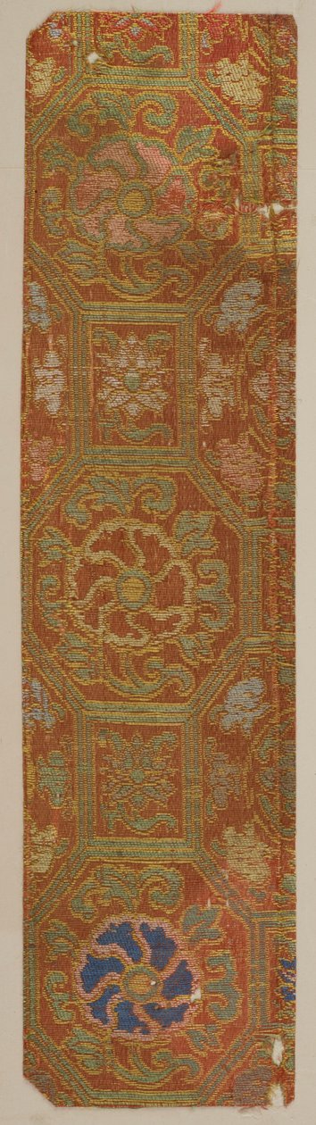 Brokát, selyem. Egy minta, Edo-korszak, 1615-1868. alkotó: Unbekannt