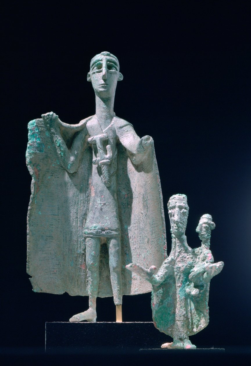 Bronz anya és gyermek statútumok, Nuragici kultúra, Siniscola, Szardínia, Kr.e. 9-6. alkotó: Unbekannt