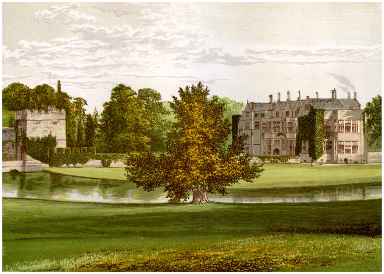Broughton Castle, Oxfordshire, Lord Saye és Sele otthona, 1880 alkotó: Unbekannt