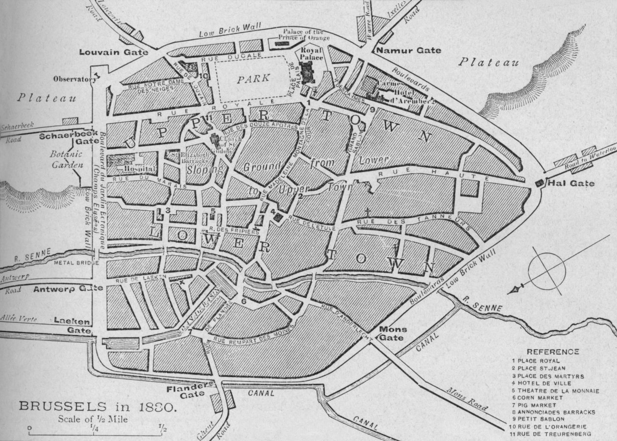 Brüsszel 1830-ban – Terv, 1902 alkotó: Unbekannt