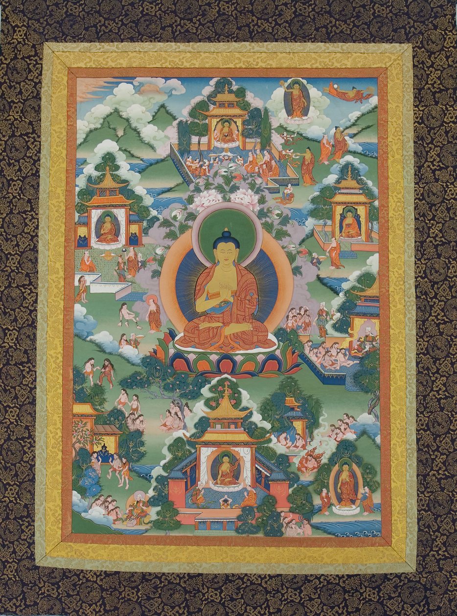 Buddha lótusz talapzaton ül, 19. század. alkotó: Unbekannt