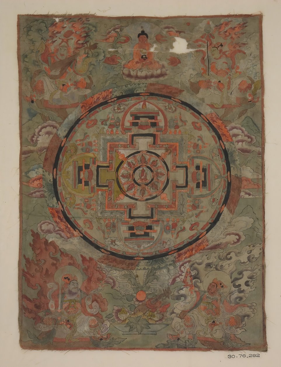 Buddha Bodhiszattvákkal körülvéve, 19. század. alkotó: Unbekannt