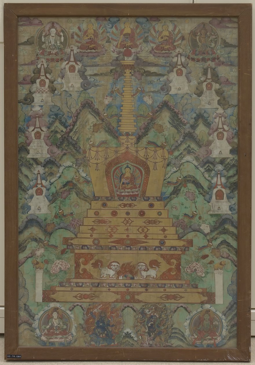 Buddha egy sztúpában, 16-17. század. alkotó: Unbekannt
