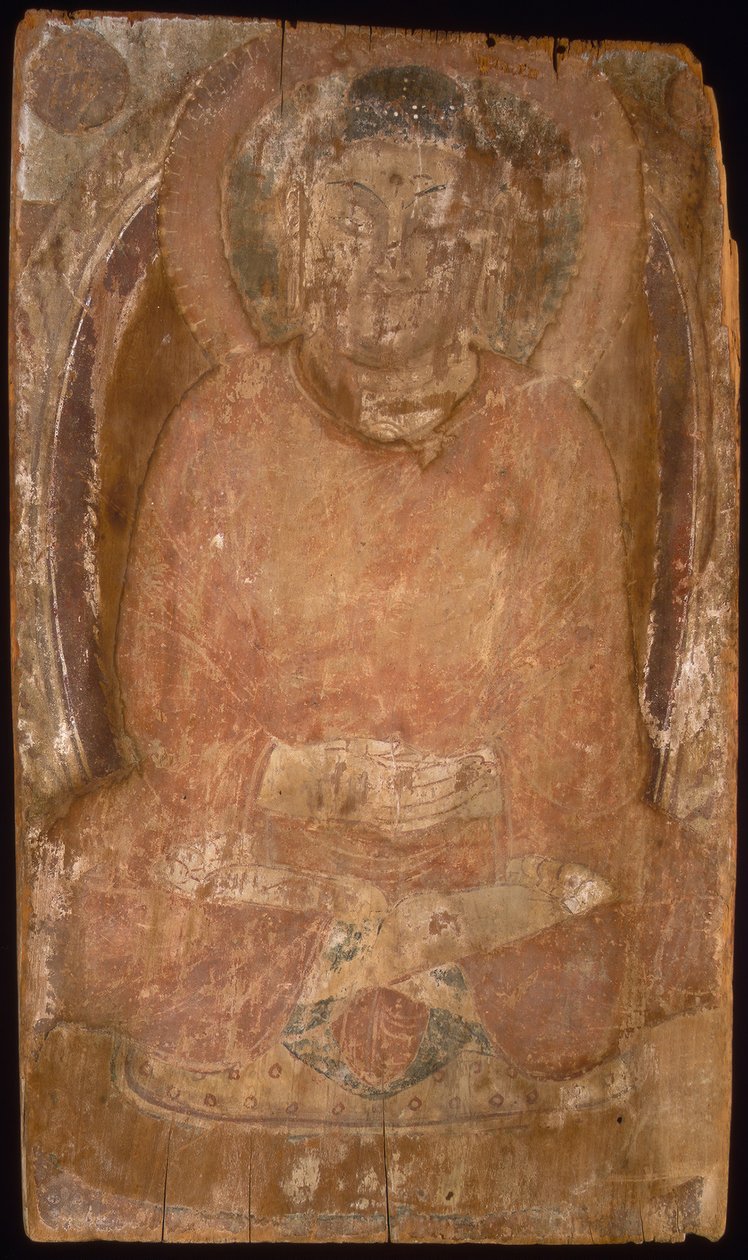 Buddha halo és lángoló testtel Mandorla, 6-7. század. alkotó: Unbekannt