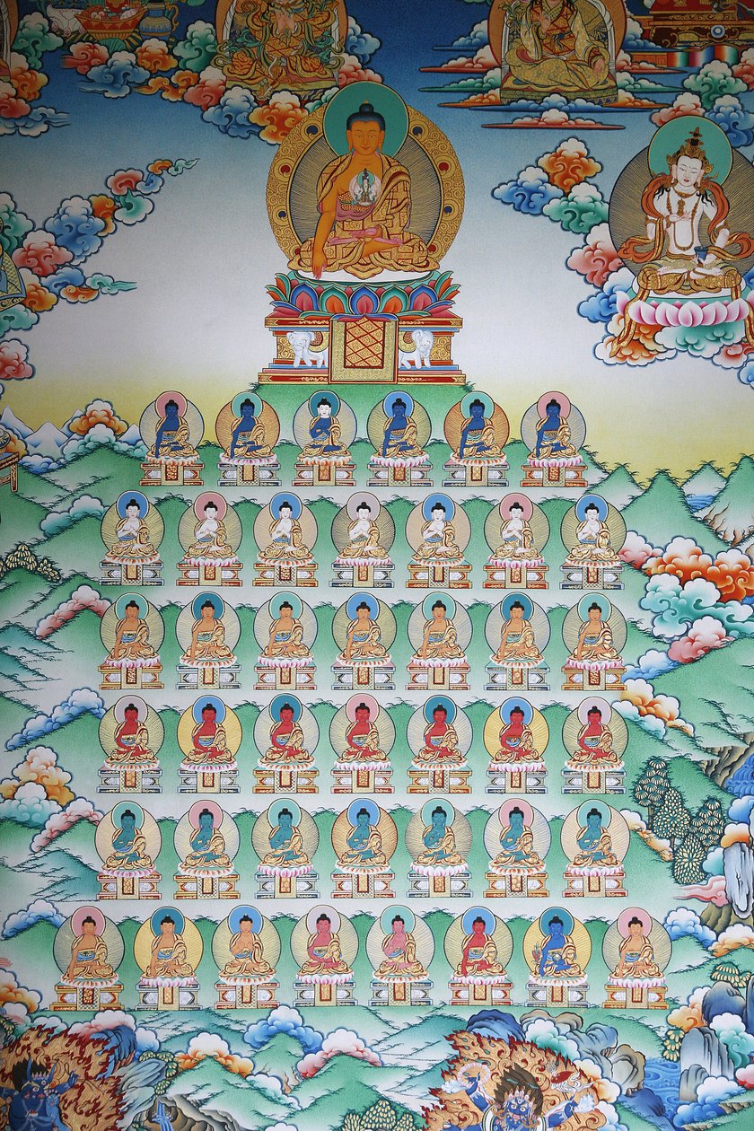 Buddha birodalma. Kopan kolostor, Katmandu, Nepál alkotó: Unbekannt