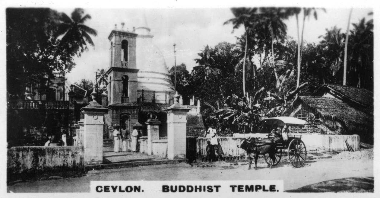 Buddhista templom, Ceylon, 1925 alkotó: Unbekannt