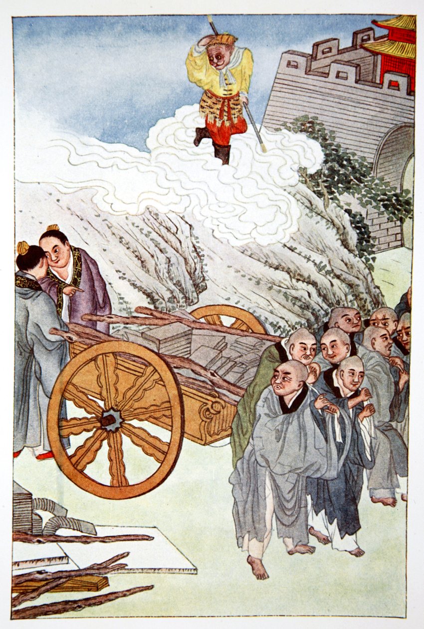 "Buddhisták mint rabszolgák a lassú kocsik országában", 1922 alkotó: Unbekannt
