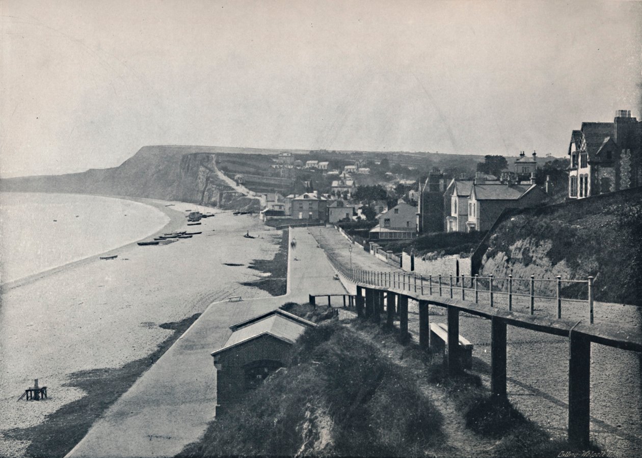 Budleigh Salterton – Általános nézet a völgyről, 1895 alkotó: Unbekannt