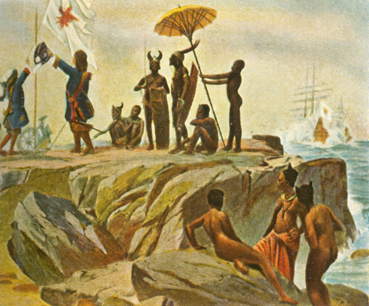 Kolóniák építése az afrikai tengerparton, 1683. január 1., 1936. alkotó: Unbekannt