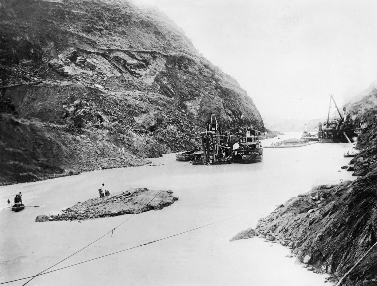 A Panama-csatorna épülete, Panama, 19. század vége – 20. század eleje alkotó: Unbekannt