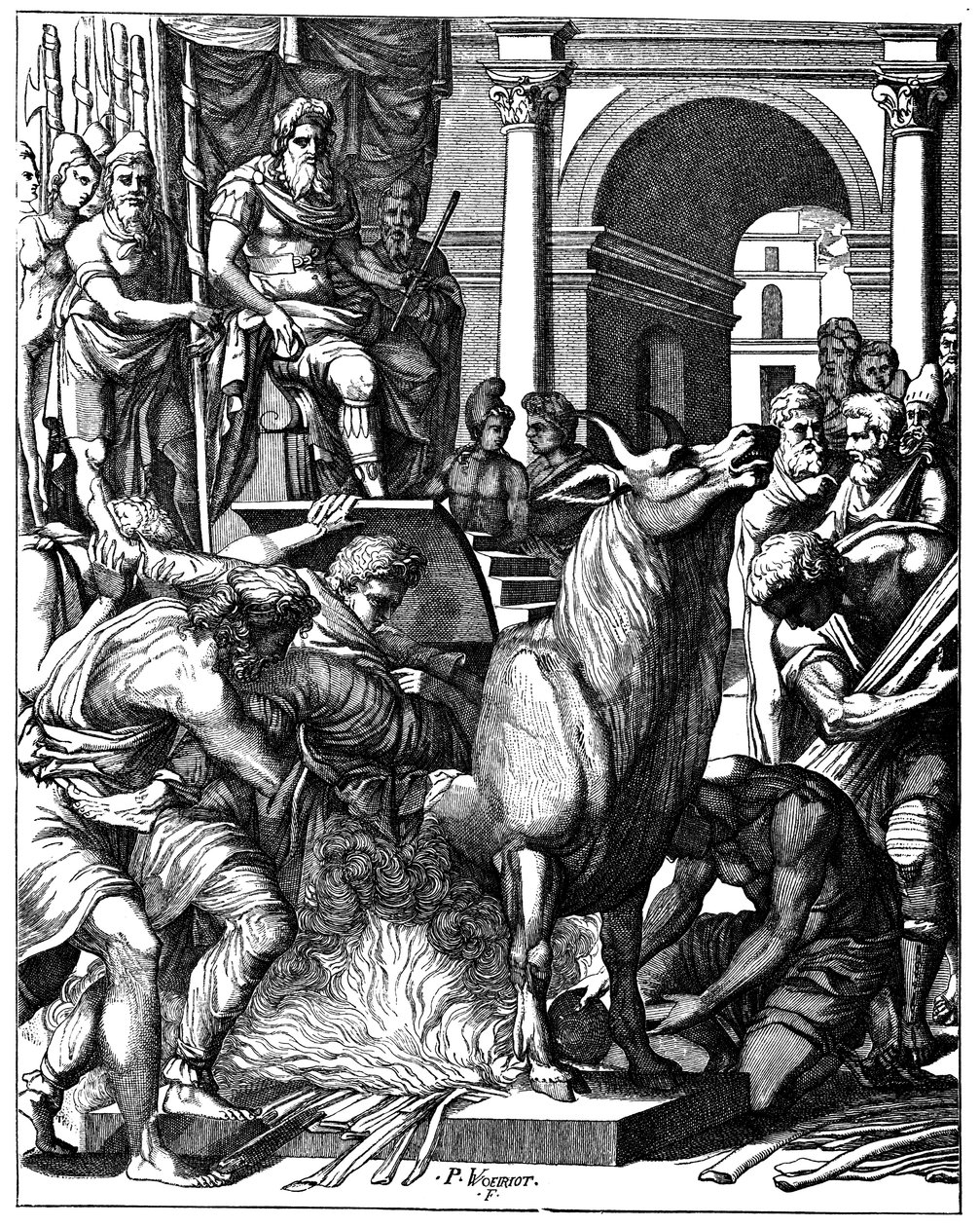Phalaris bika, Agrigentum zsarnoka, Szicília, Kr.e. 570 körül 16. század alkotó: Unbekannt
