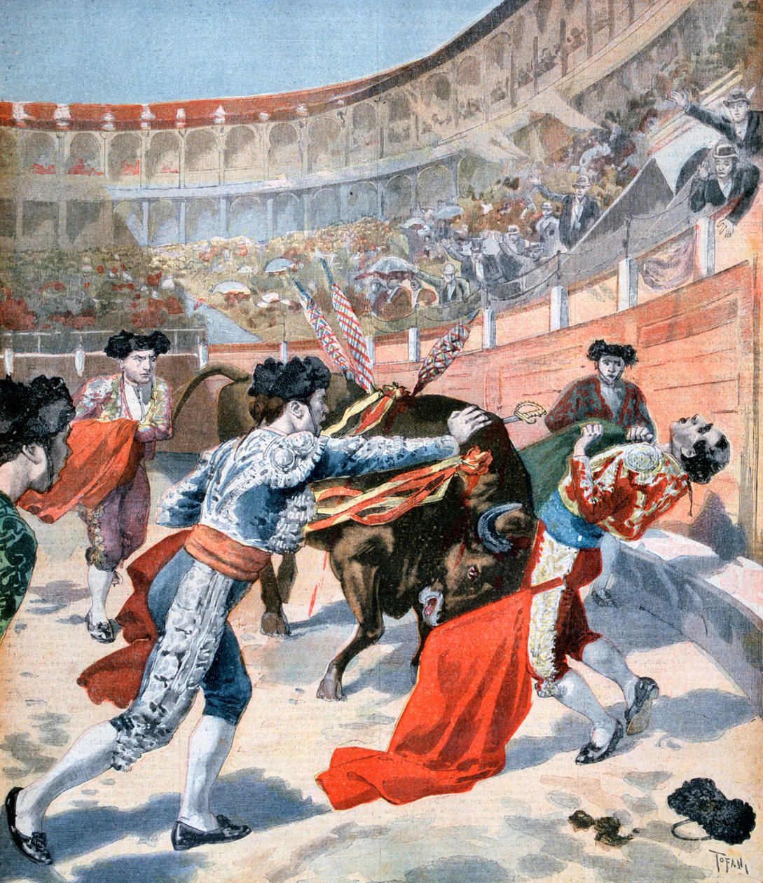 Bikaviadal Madridban, Spanyolországban, 1894 alkotó: Unbekannt