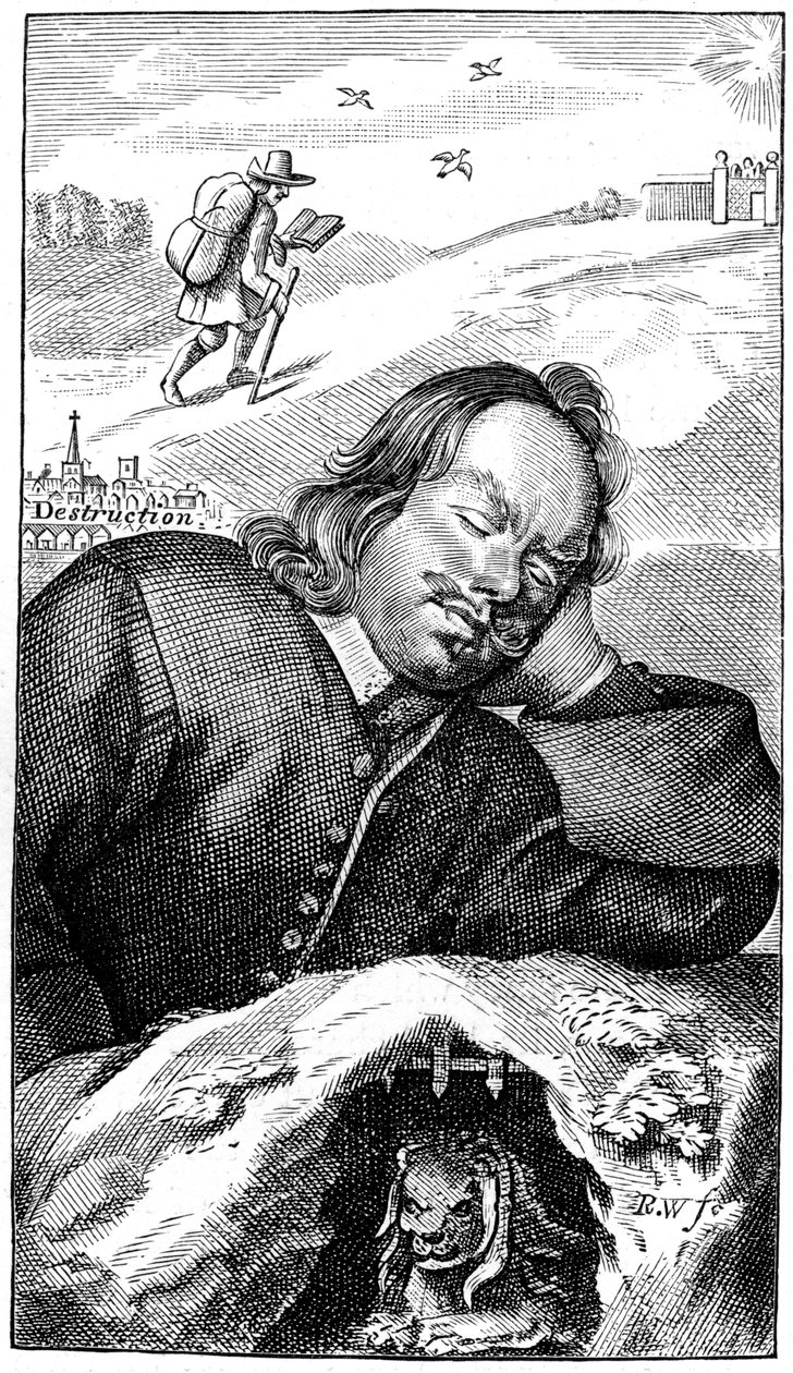 Bunyans Dream, 1680, 1893 alkotó: Unbekannt