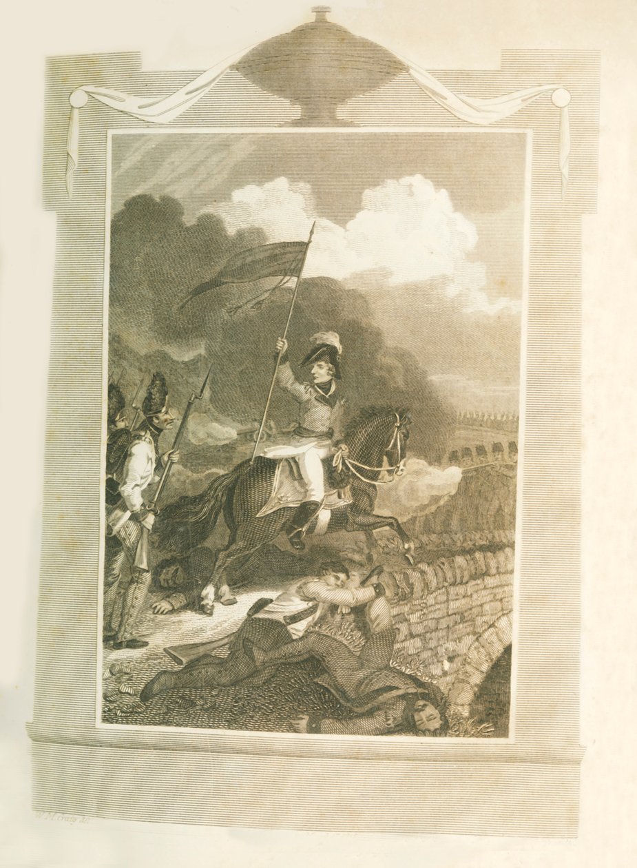 Buonaparte megkísérli erőltetni az Arcole hídját, 1796, 1816. alkotó: Unbekannt