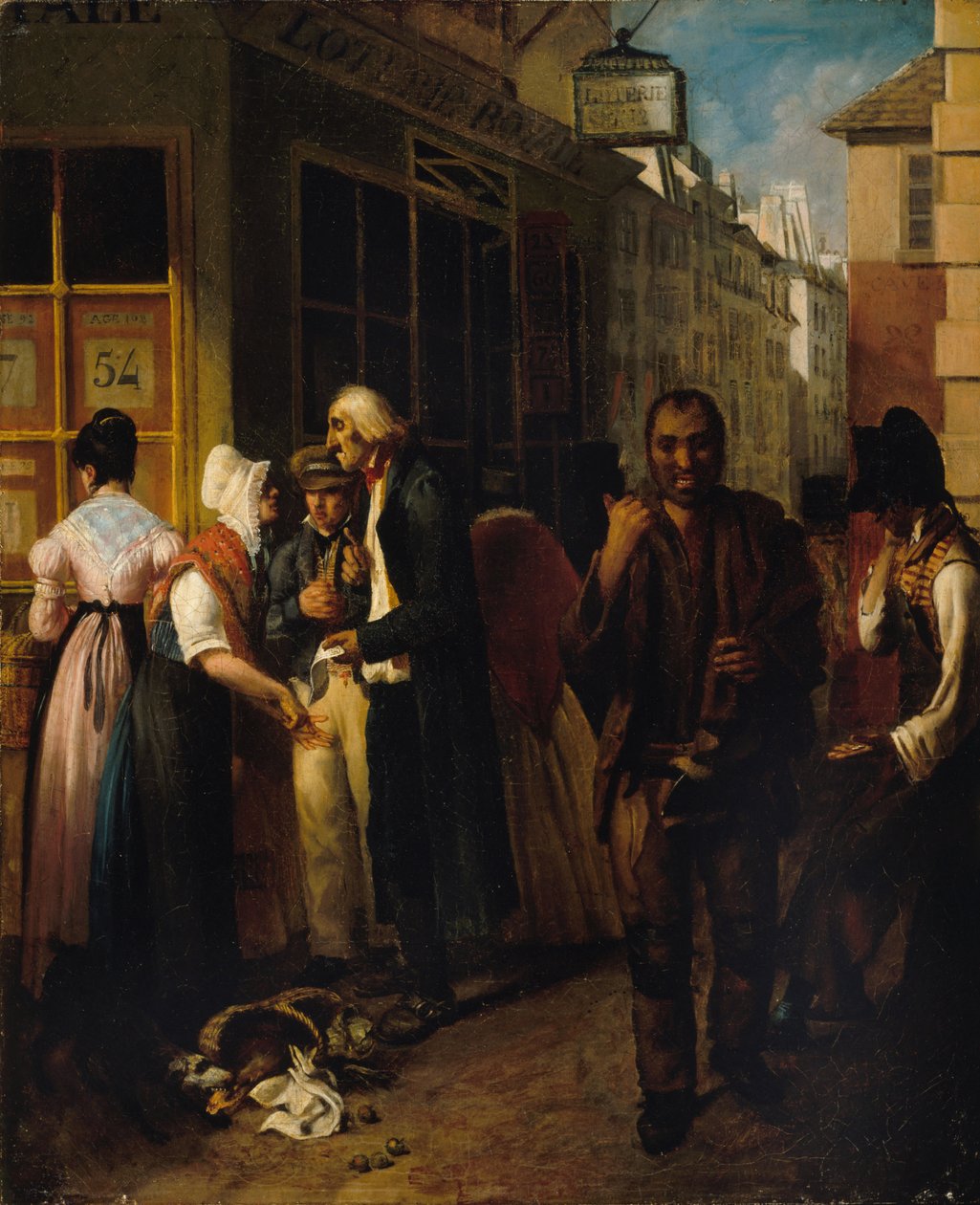 Királyi Lottóhivatal a helyreállítás alatt, 1820. alkotó: Unbekannt
