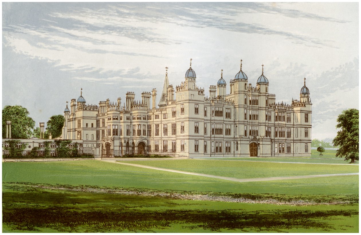 Burghley House, Lincolnshire, Exeter márki otthona, 1880 alkotó: Unbekannt