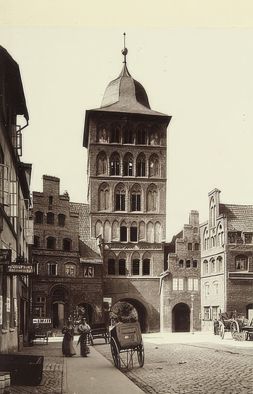 Lübeck várkapuja. 1900 körül alkotó: Unbekannt