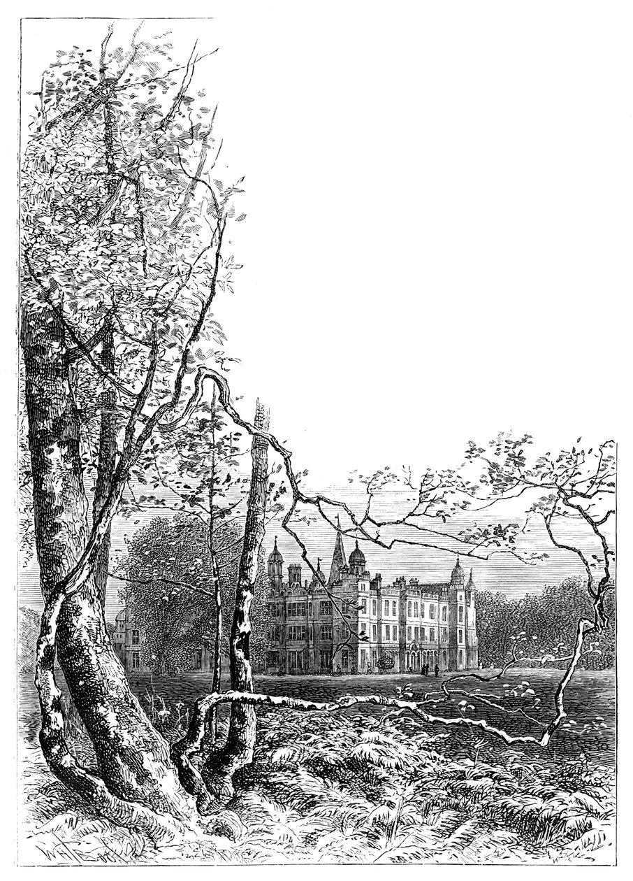Burleigh House Gardens, Stamford, Lincolnshire, 1900 alkotó: Unbekannt