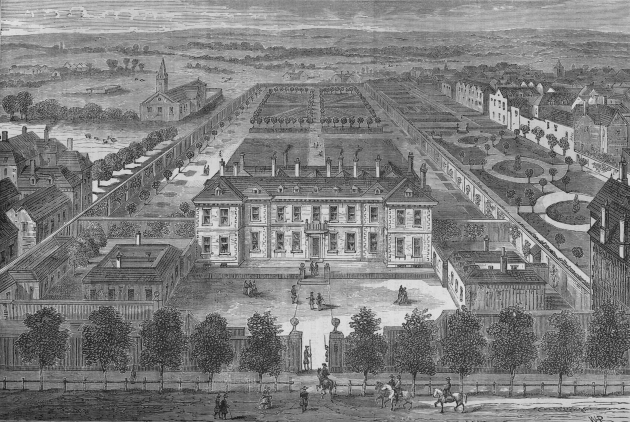 Burlington House, Westminster, London, 1700 körül, 1875 körül 1878 alkotó: Unbekannt