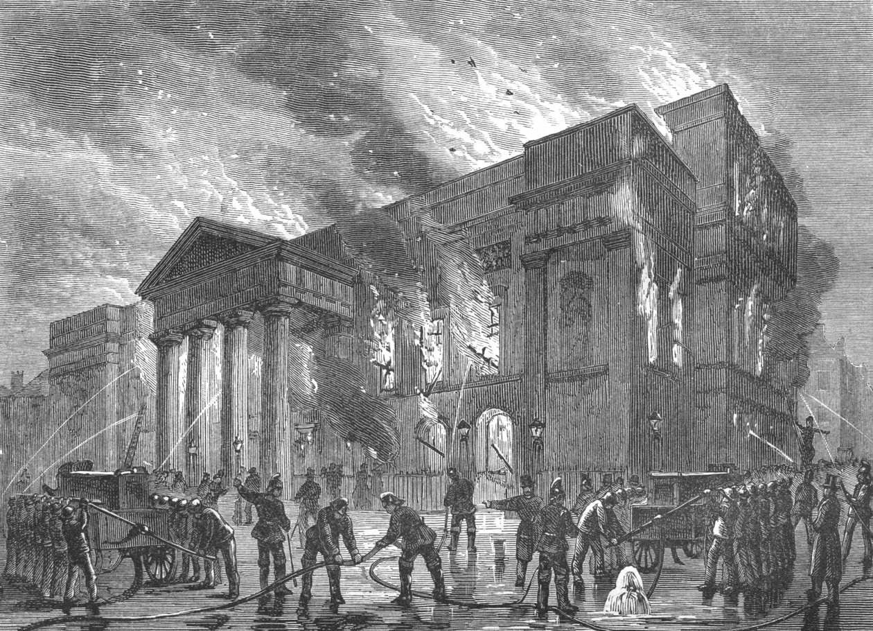 A Covent Garden Színház égése, 1856-1897 alkotó: Unbekannt