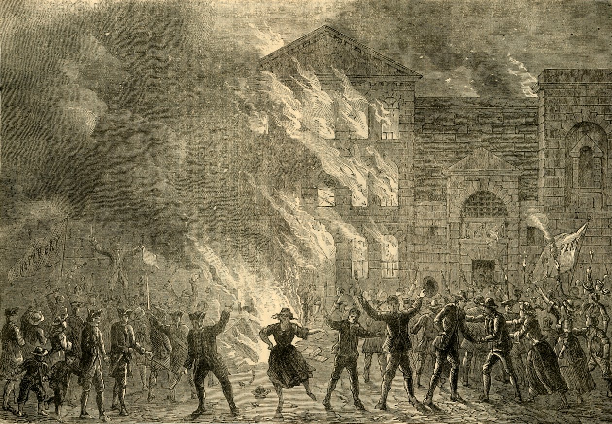 Newgate égése, 1780, c1872. alkotó: Unbekannt