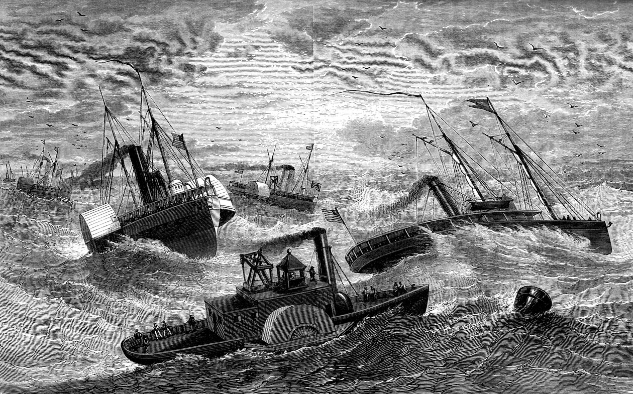 Burnsides expedíció Hatteras Baron, Észak-Karolinában, 1861-1862 c1880 alkotó: Unbekannt