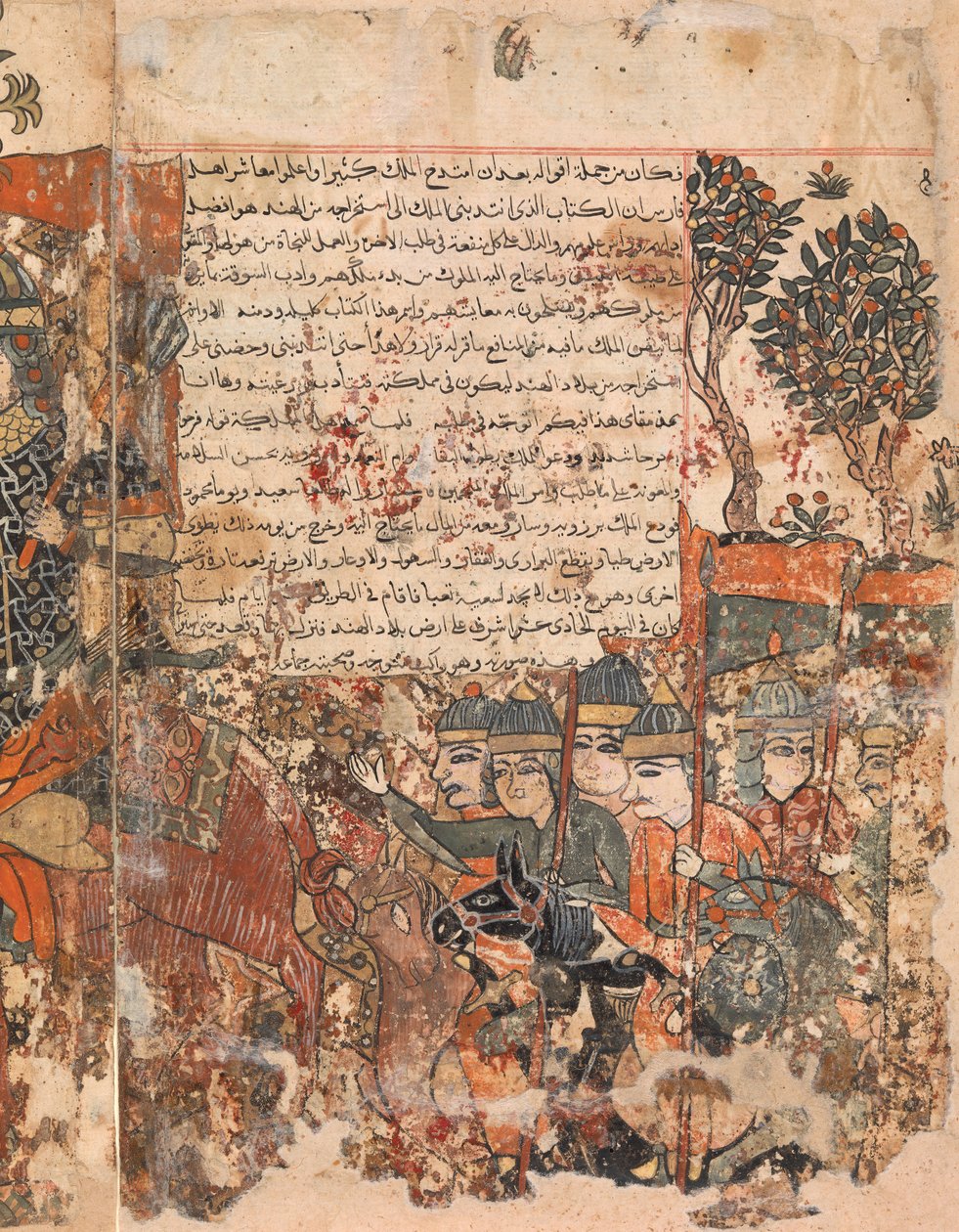 Burzuya küldetése Folio 5v, 6r a bidpai Kalila Wa Dimnából, 18. század. alkotó: Unbekannt