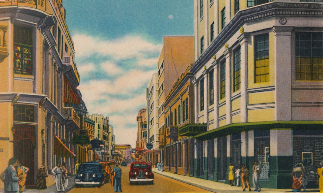 Business Street, Barranquilla, 1940-es évek alkotó: Unbekannt