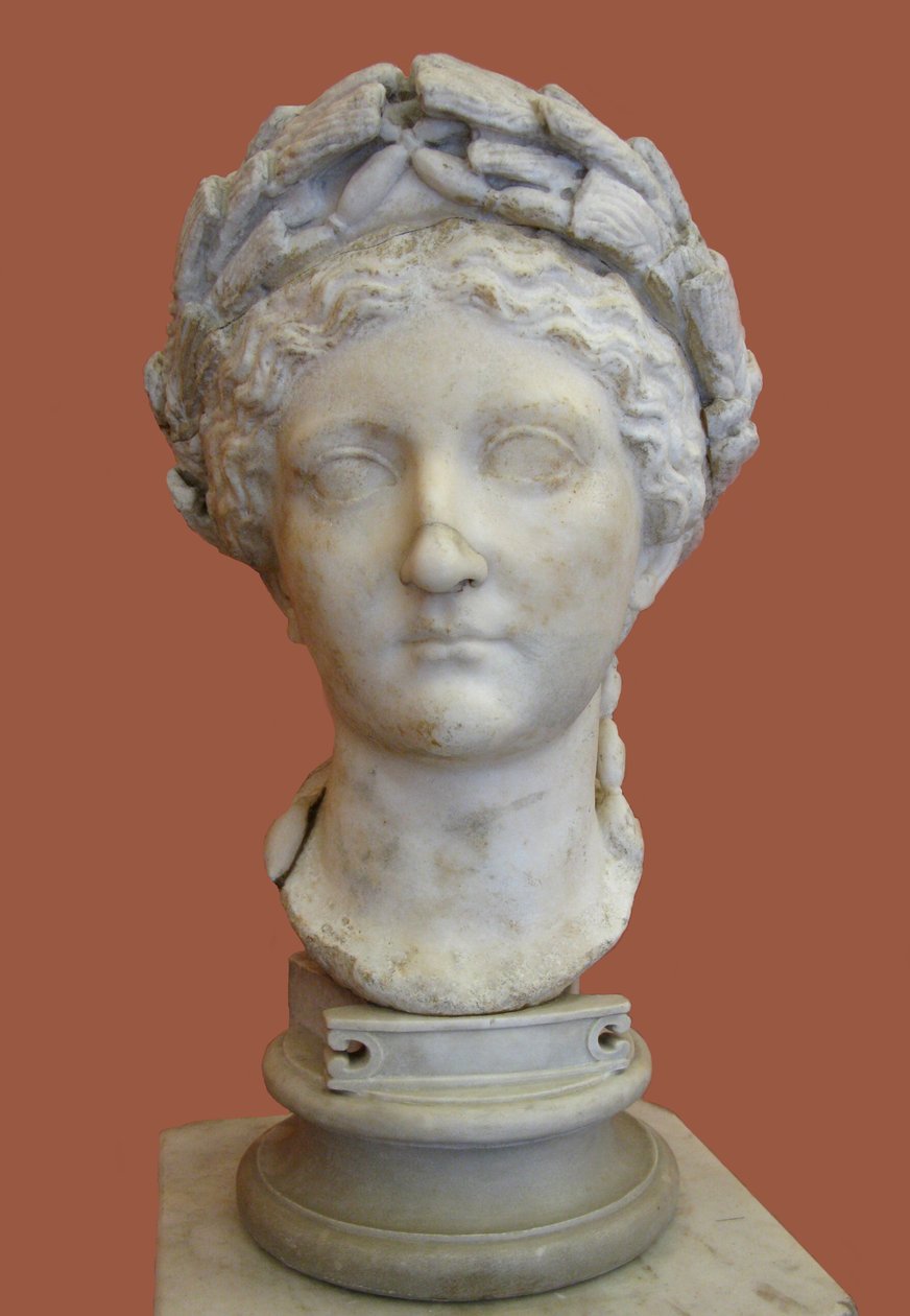 Drusilla Livia mellszobra, I. H. I. sz. HIRDETÉS alkotó: Unbekannt