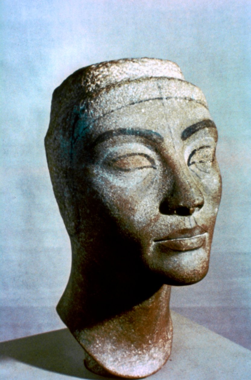 Nefertiti mellszobra, Egyiptom, ie 1375 alkotó: Unbekannt