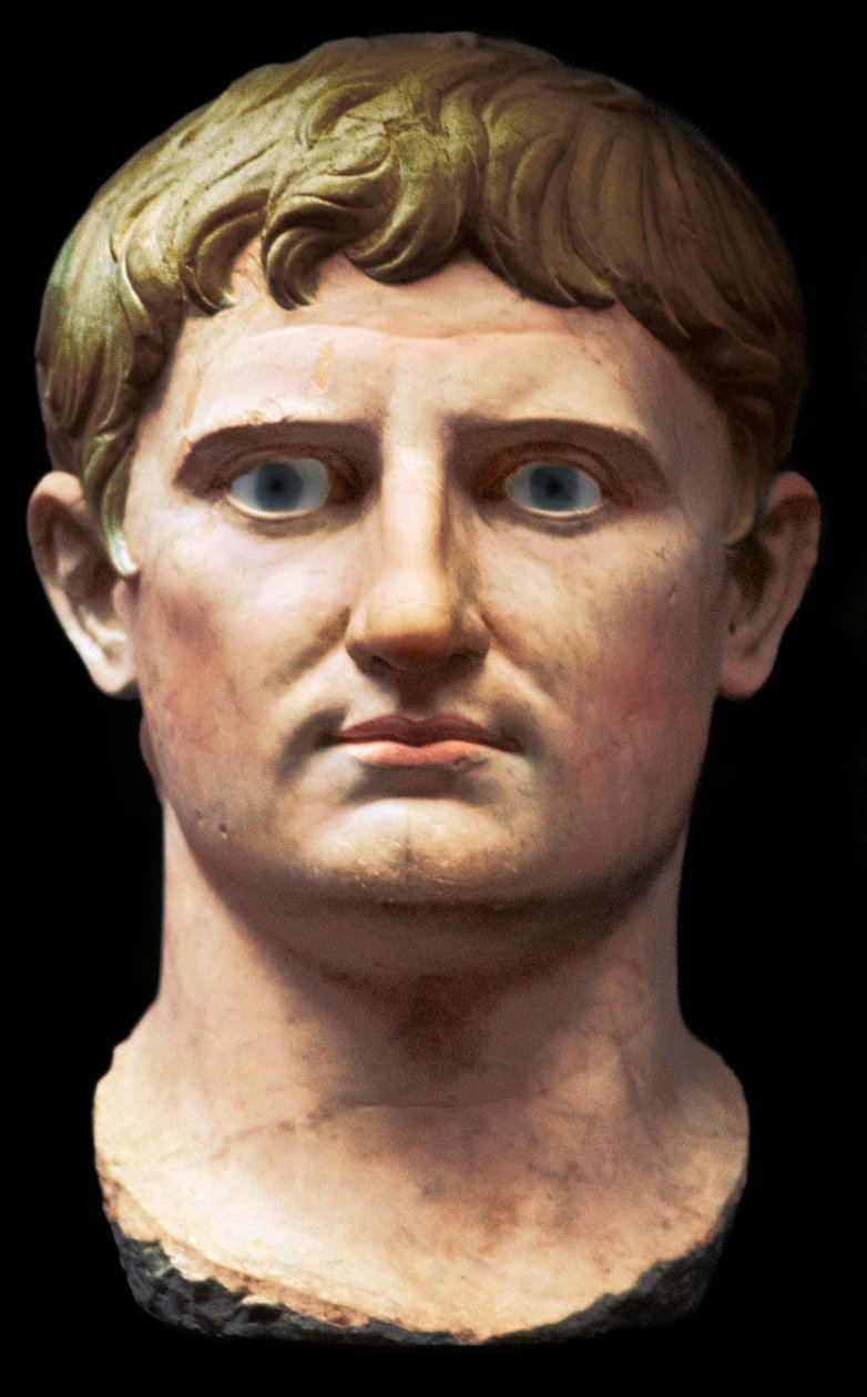 Augustus római császár mellszobra, Kr. e. 1. század alkotó: Unbekannt