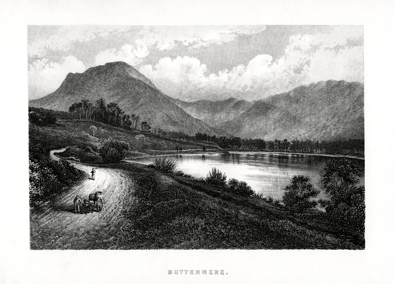 Buttermere, Lake District, Cumbria, 1896 alkotó: Unbekannt