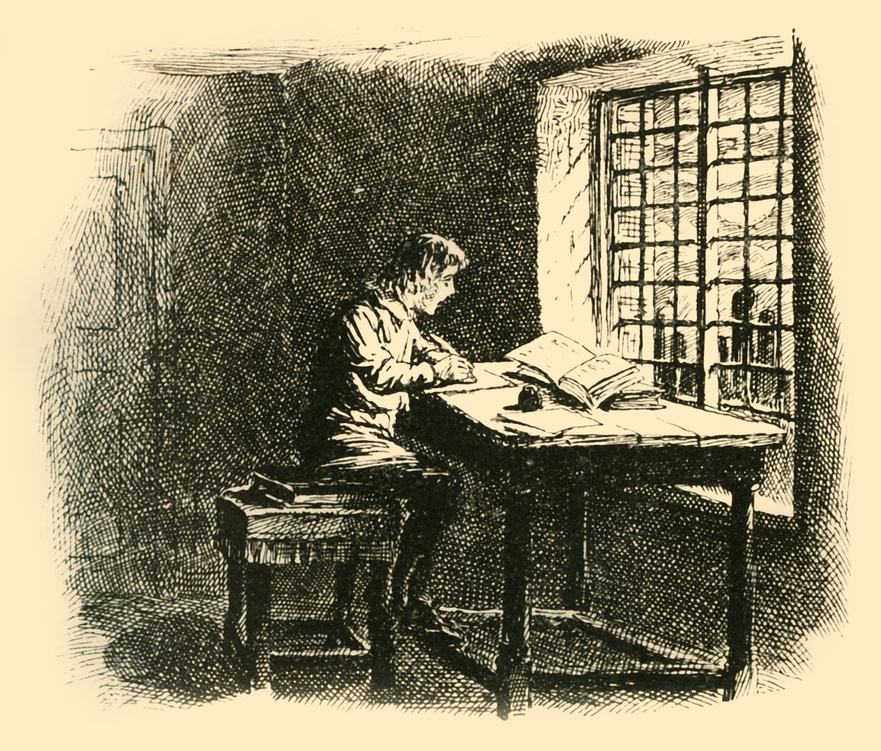 A hold fényénél kezdte meg feladatát, 1907. alkotó: Unbekannt