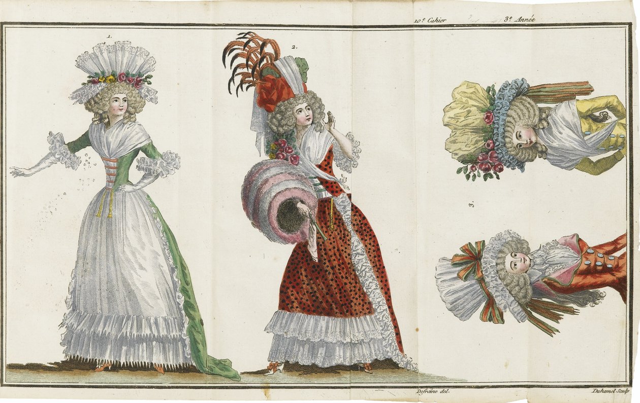 Cabinet des Modes, avagy új divat, 1786-1788 alkotó: Unbekannt