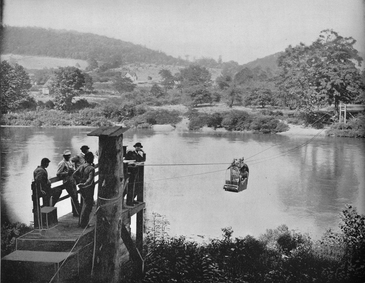 Cable Ferry, La Colle közelében, Penn, 1897. alkotó: Unbekannt