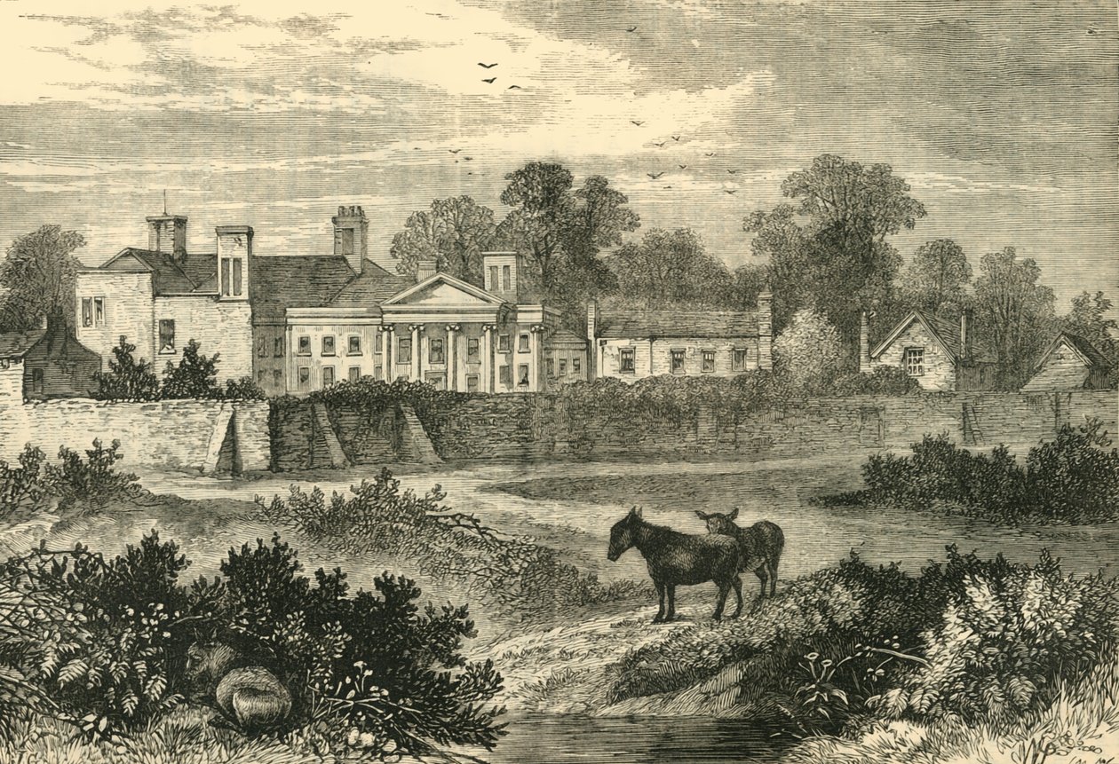 Caen Wood, Lord Mansfields House, 1785-ben, 1876 körül. alkotó: Unbekannt