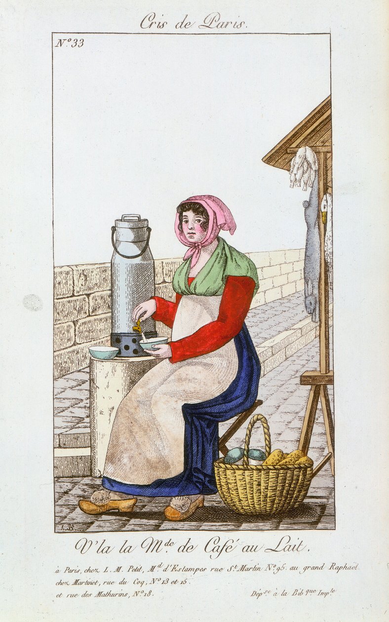 Cafe-au-lait eladó, 1826 alkotó: Unbekannt
