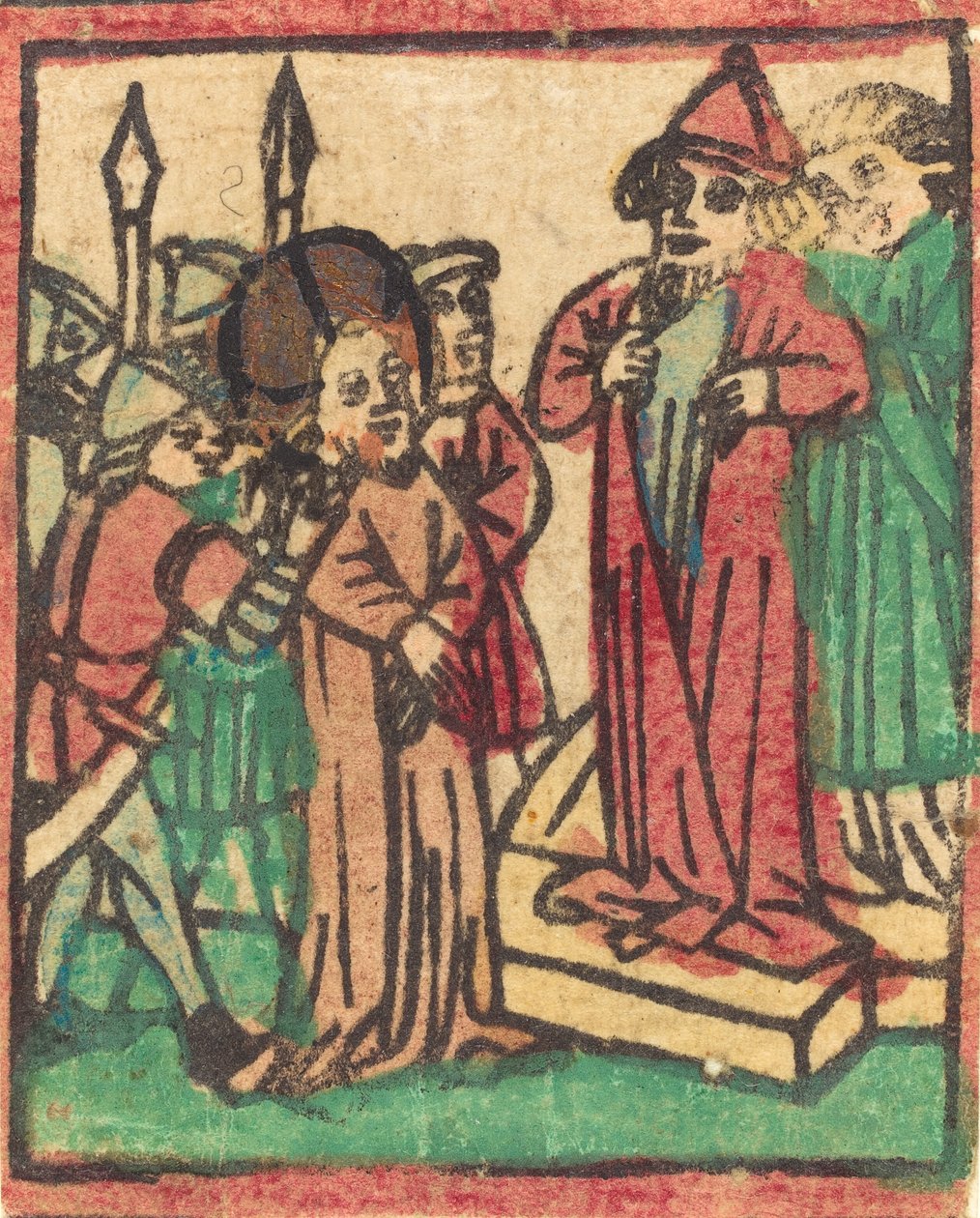 Ruhát tépő Kaifás, valószínűleg 1449. alkotó: Unbekannt