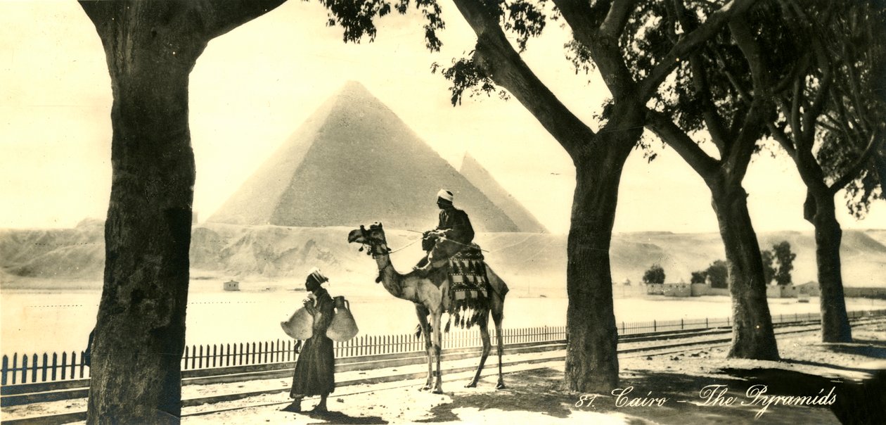 Kairó – A piramisok, c1918-c1939. alkotó: Unbekannt